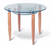 Стеклянный стол кухонный СО-06